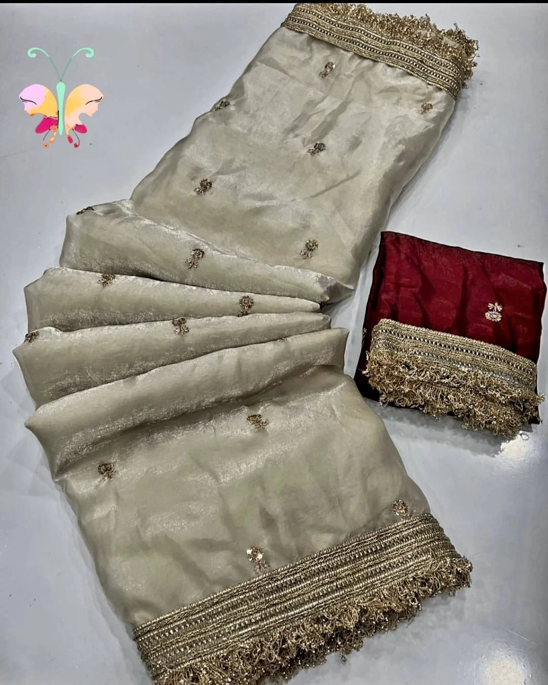 Satin Saree