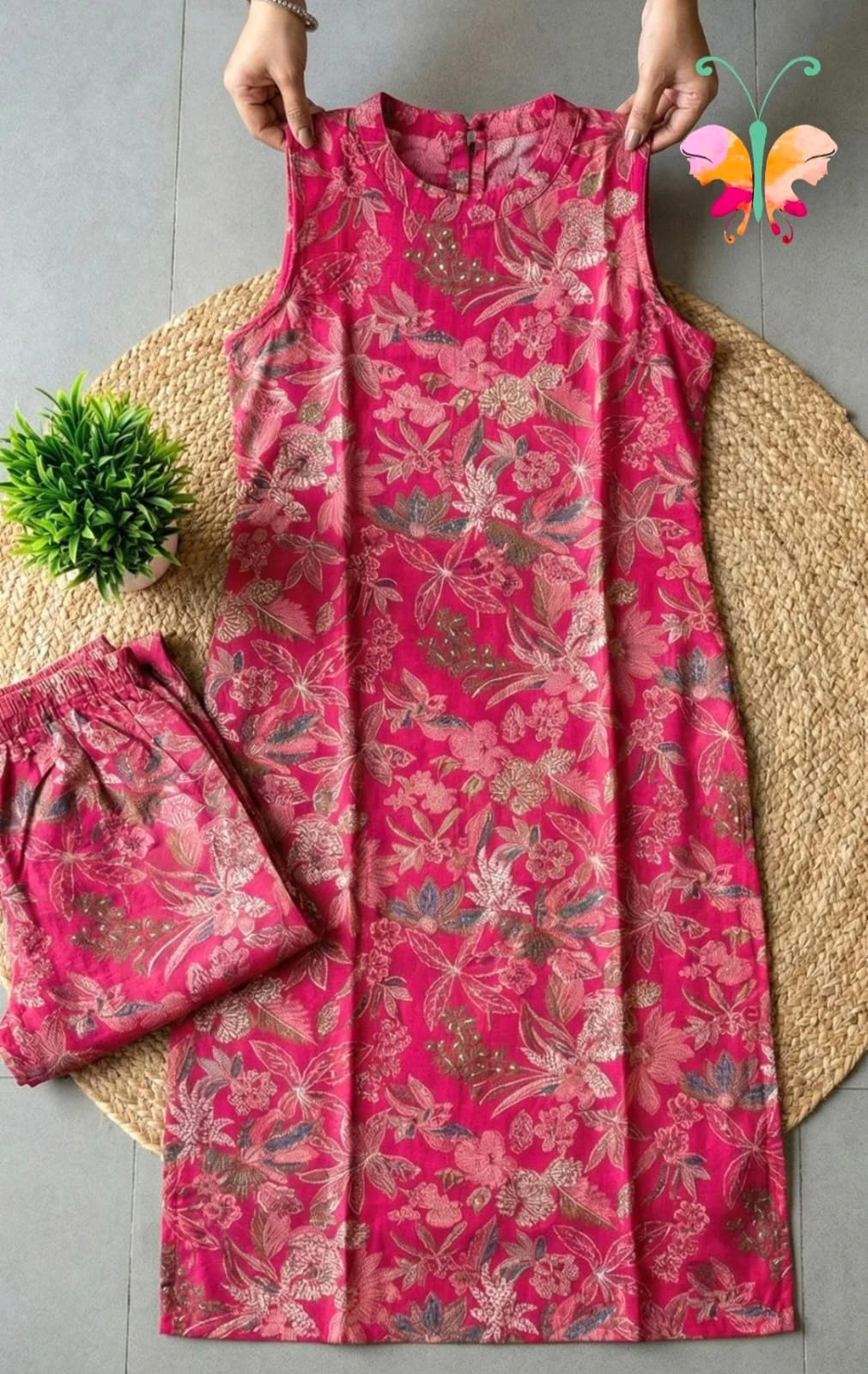 Halter neck co - ord set with Plazzo Pants